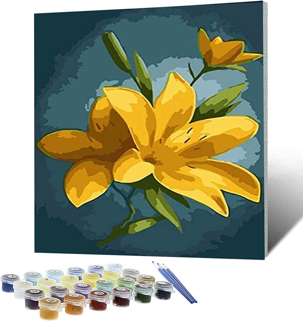 Easy Paint-by-Numbers Lily Kit | The Hobby Mom