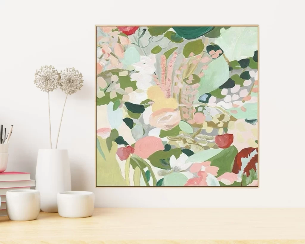 Beautiful Flower Abstract Paint-by-Number by Giftlifestyle | The Hobby Mom Botanical paint by numbers kits