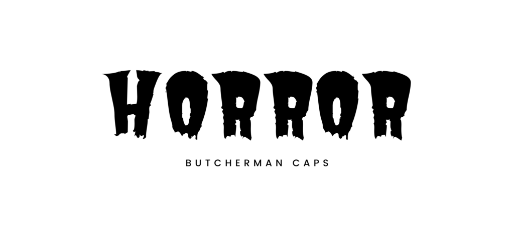 Butcherman Caps Free Canva Font for Halloween